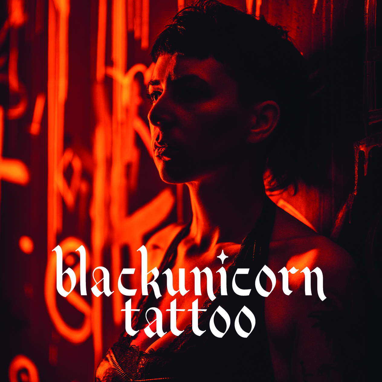 Black Unicorn Tattoo - Linda