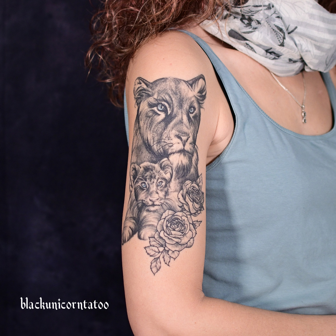 Black Unicorn Tattoo - Linda Lauingen